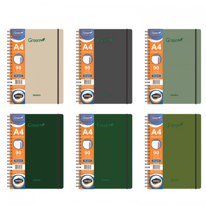 CUADERNO RIDEO A4 GREEN -...