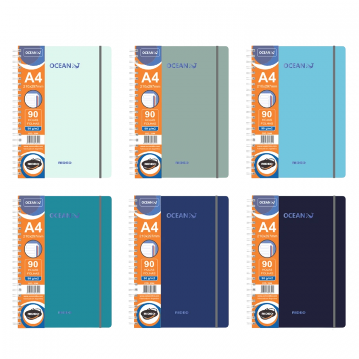 CUADERNO RIDEO A4 OCEAN -...