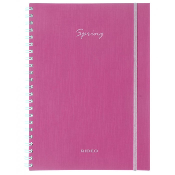 Cuaderno rideo a4 spring  120hjs.con elastico