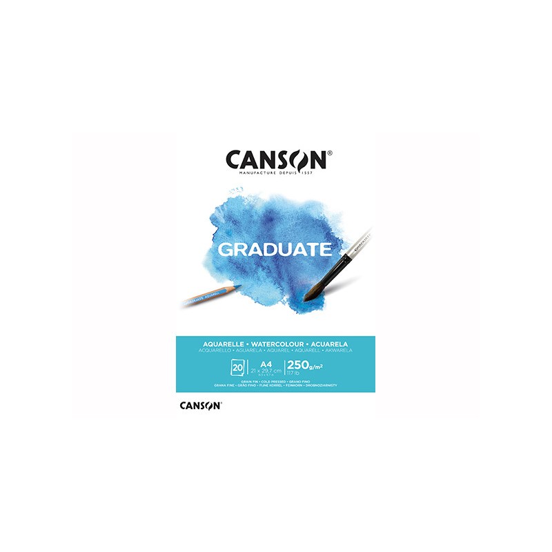 Block canson graduate a4 gf 250g.x20hjas Block canson graduate a4 gf 250g.x20hjas