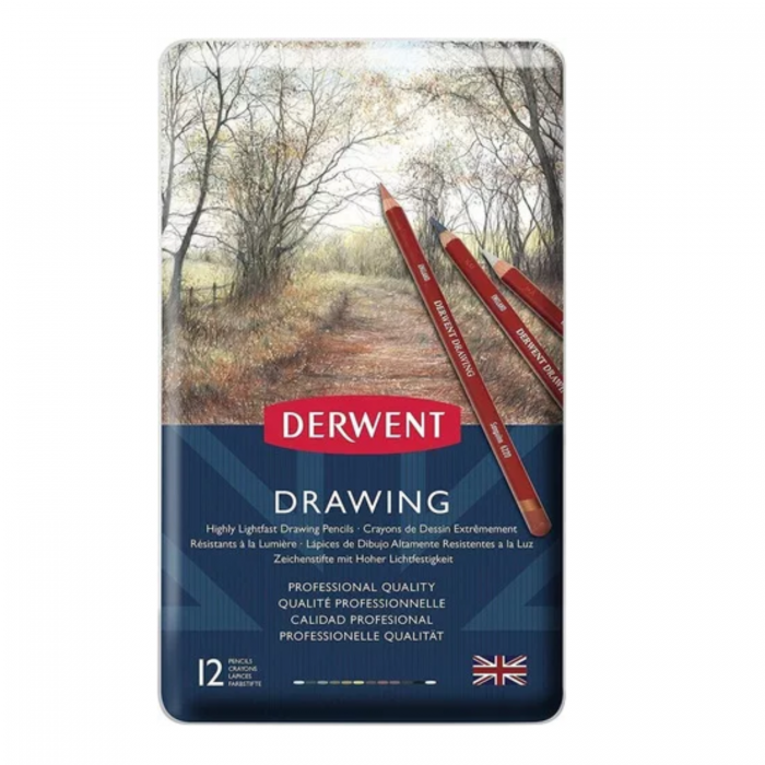 LAPIZ DERWENT DRAWING x12 LATA