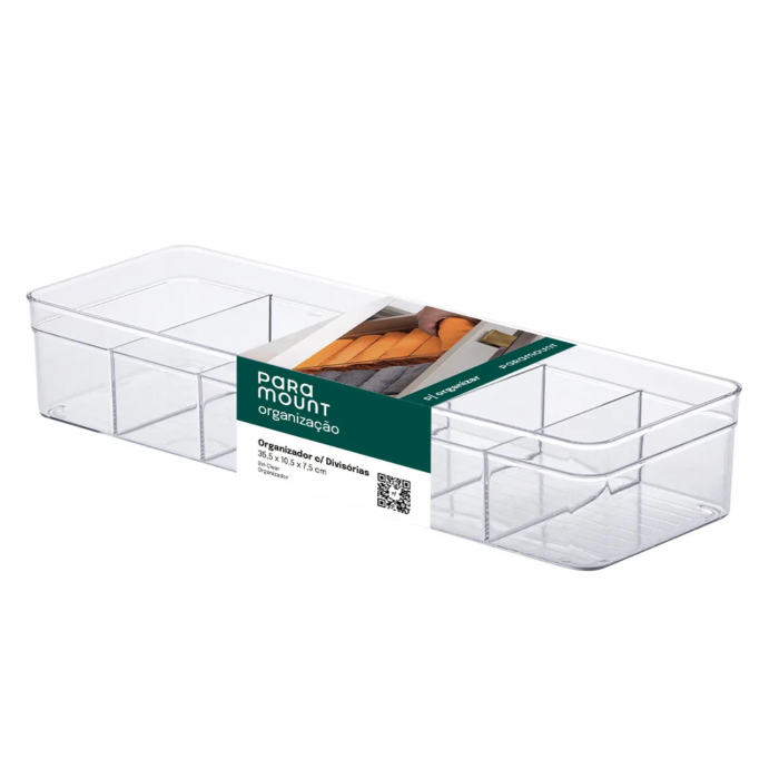 PARAMOUNT ORGANIZADOR ACRILICO  6 DIVISIONES 40.5x13.5x7.5