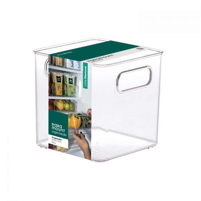 PARAMOUNT ORGANIZADOR ACRILICO CON MANIJA 15x15x15