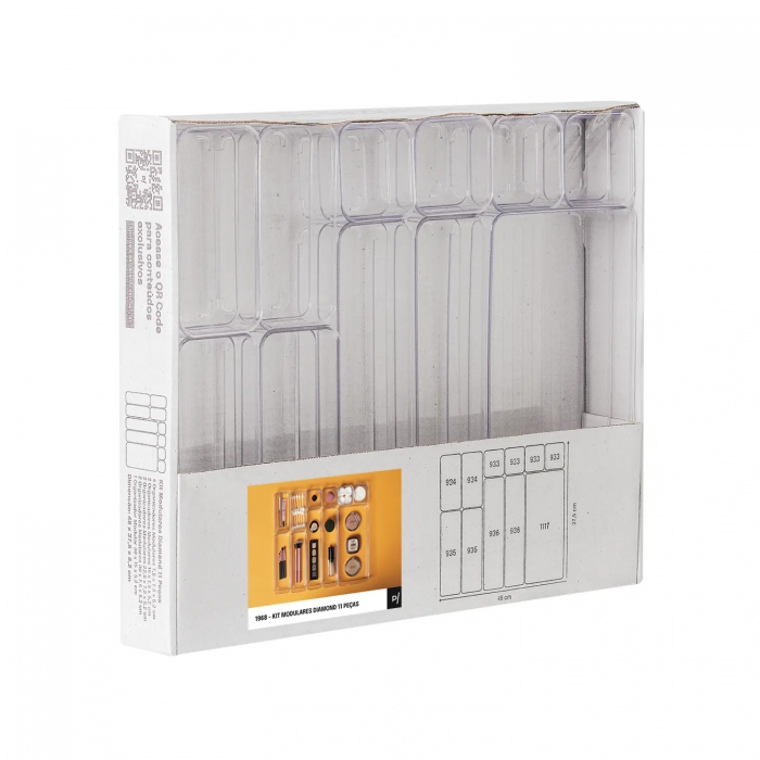 PARAMOUNT ORGANIZADOR ACRILICO MODULAR 11 PIEZA