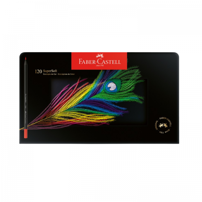 LAPICES COLOR FABER ECOx120 SUPERSOFT LATA