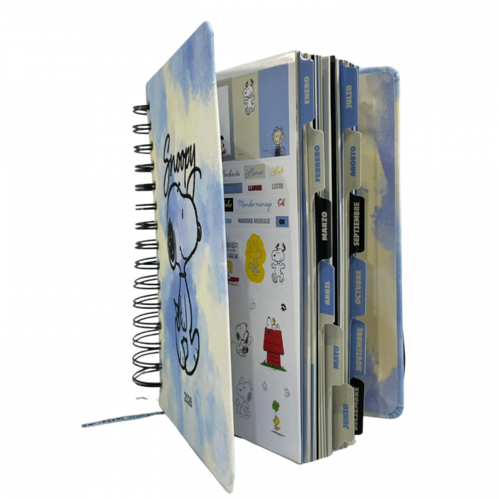AGENDA MOOVING 14x20 ESPIRAL DIARIA SNOOPY