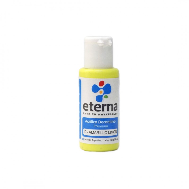 Acrilico eterna deco amarillo limon x 50ml. Acrilico eterna deco amarillo limon x 50ml.