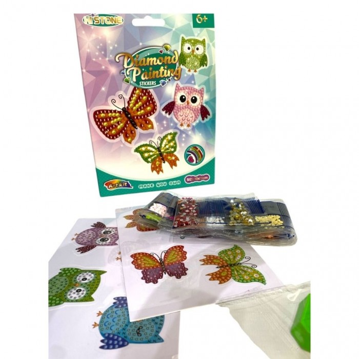 DIAMOND PAINTING STICKER 10x15 MARIPOSA