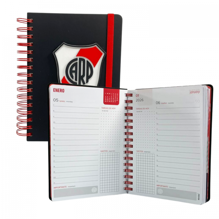 AGENDA MOOVING 15x21 DIARIA RIVER PLATE