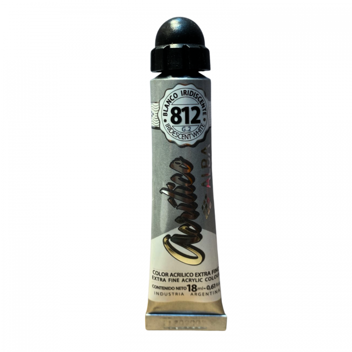ACRILICO ALBA x   18ml.812 BLANCO IRIDISCENTE