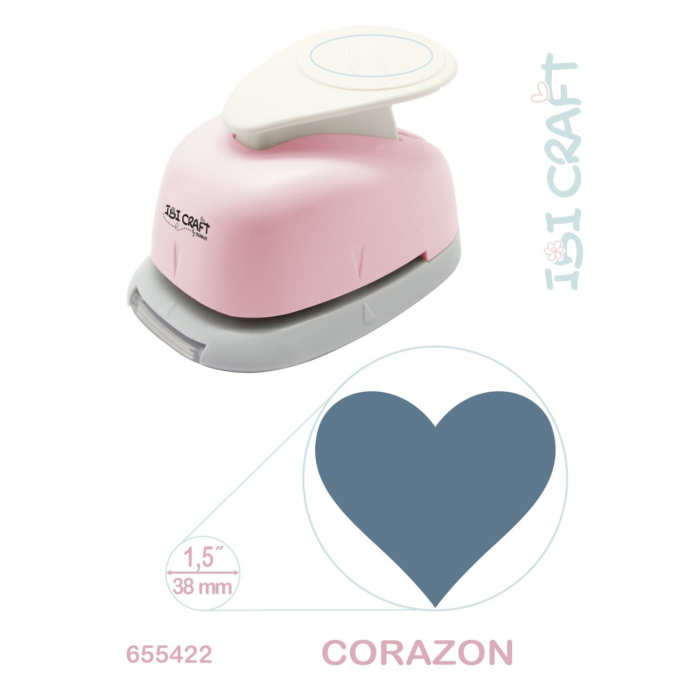 PERFORADORA ARTISTICA IBI CRAFT 38mm.CORAZON