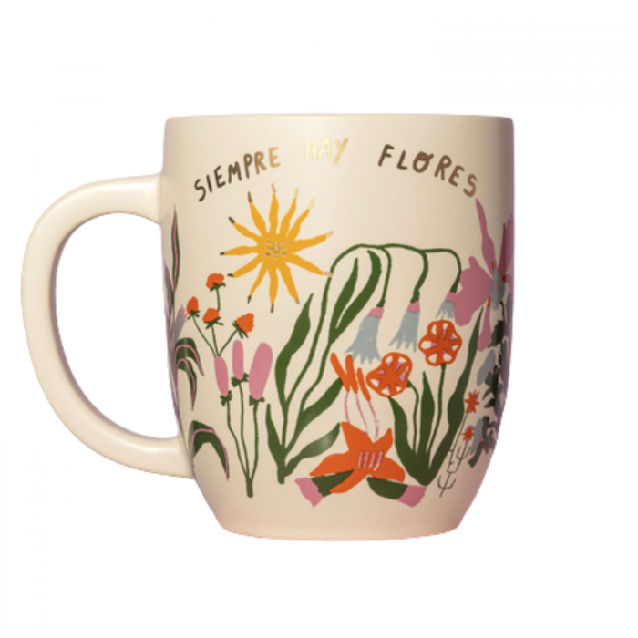 TAZA FERA SIEMPRE HAY FLORES