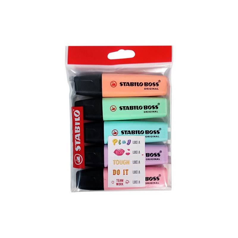 Marcadores resaltador stabilo boss pastilla x5 sticker Marcadores resaltador stabilo boss pastilla x5 sticker