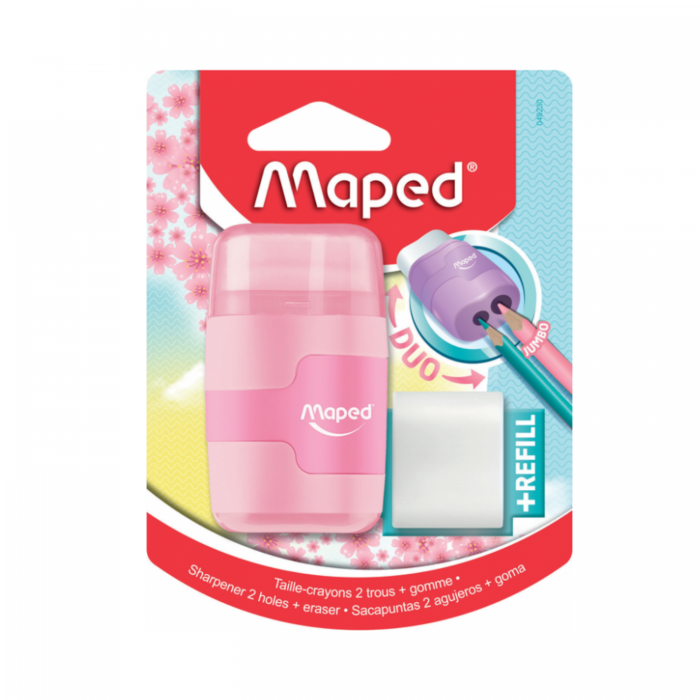 SACAPUNTAS MAPED CONNECT CON GOMA PASTEL