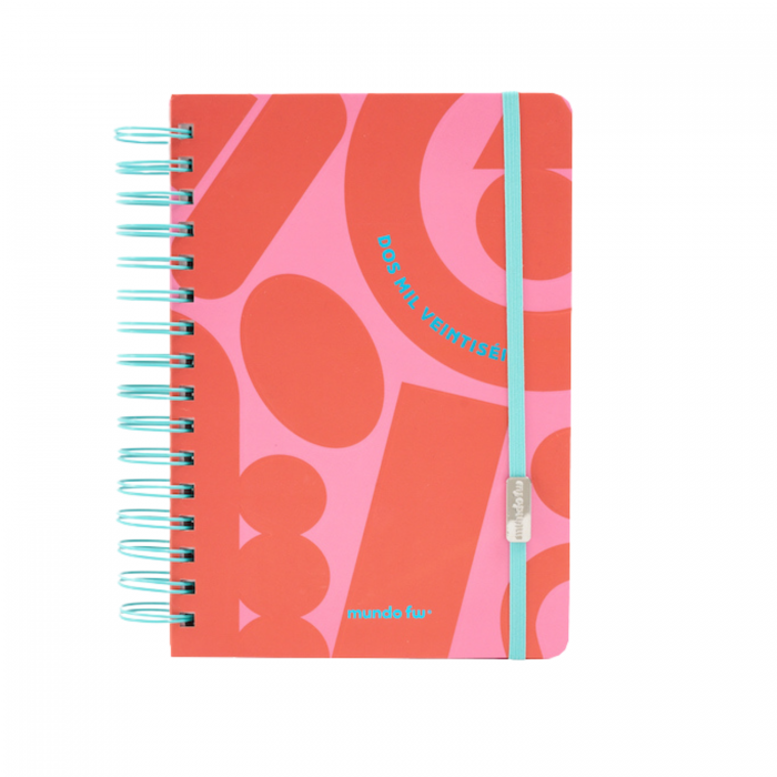 AGENDA FW DIARIA ESPIRAL 15x21 PINK CITRIC