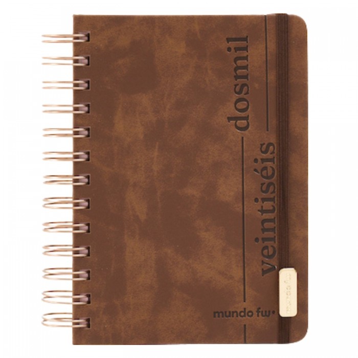 AGENDA FW DIARIA ESPIRAL 12x17 NEO COFFEE