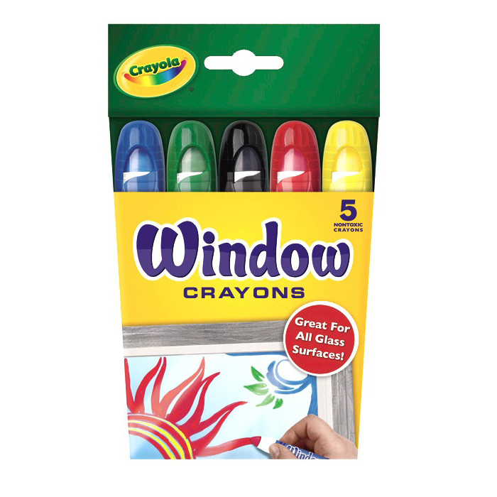 Crayones crayola para vidrio x5