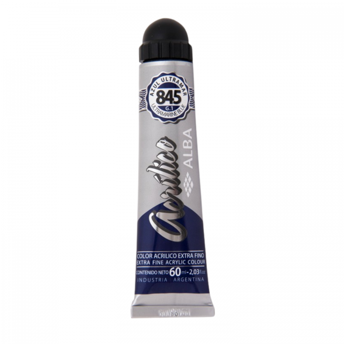 ACRILICO ALBA x   60ml.845 AZUL ULTRAMAR