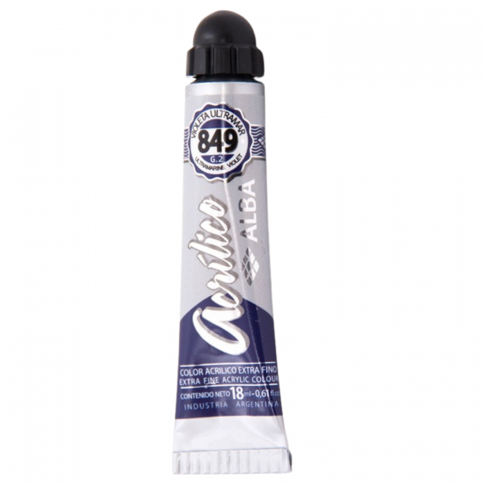 ACRILICO ALBA x   18ml.849 VIOLETA ULTRAMAR