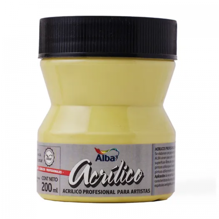 ACRILICO ALBA x  200ml.801 TITANATO AMARILLO