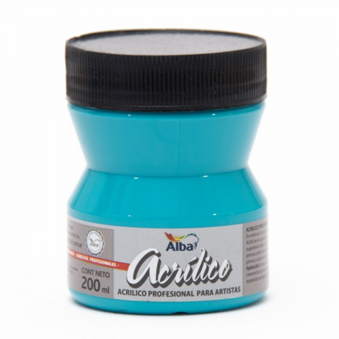 ACRILICO ALBA x  200ml.806 TITANATO TURQUESA