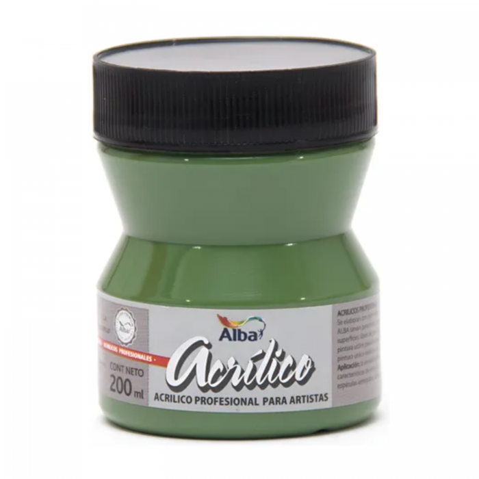 ACRILICO ALBA x  200ml.857 VERDE FTALO CLARO