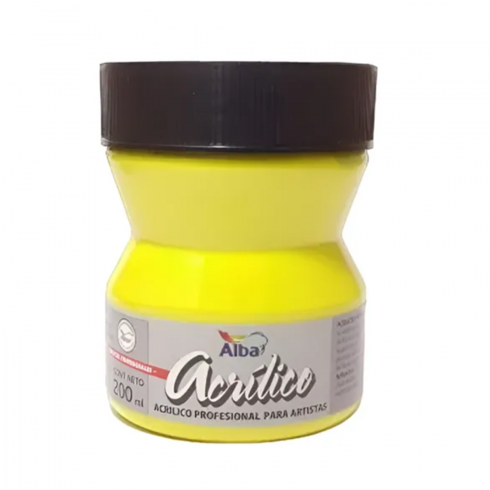 ACRILICO ALBA x  200ml.894 AMARILLO NAPOLES