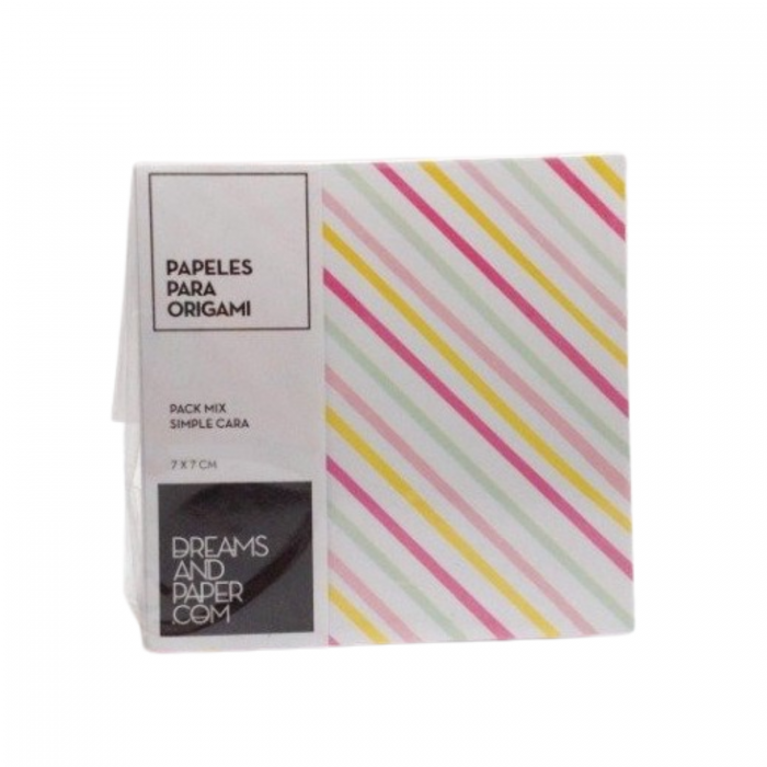 PAPEL ORIGAMI  7x7 COLOR x100