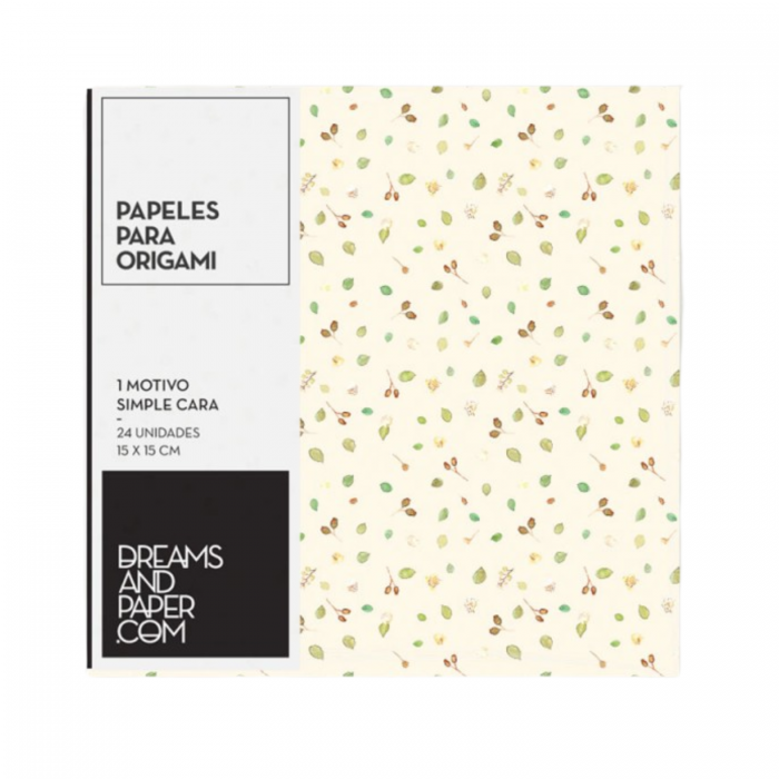 PAPEL ORIGAMI 15x15 90grs.BAYAS x24