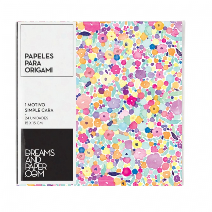 PAPEL ORIGAMI 15x15 90grs.HUILEN x24