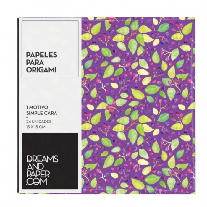 PAPEL ORIGAMI 15x15 90grs.MAQUI x24