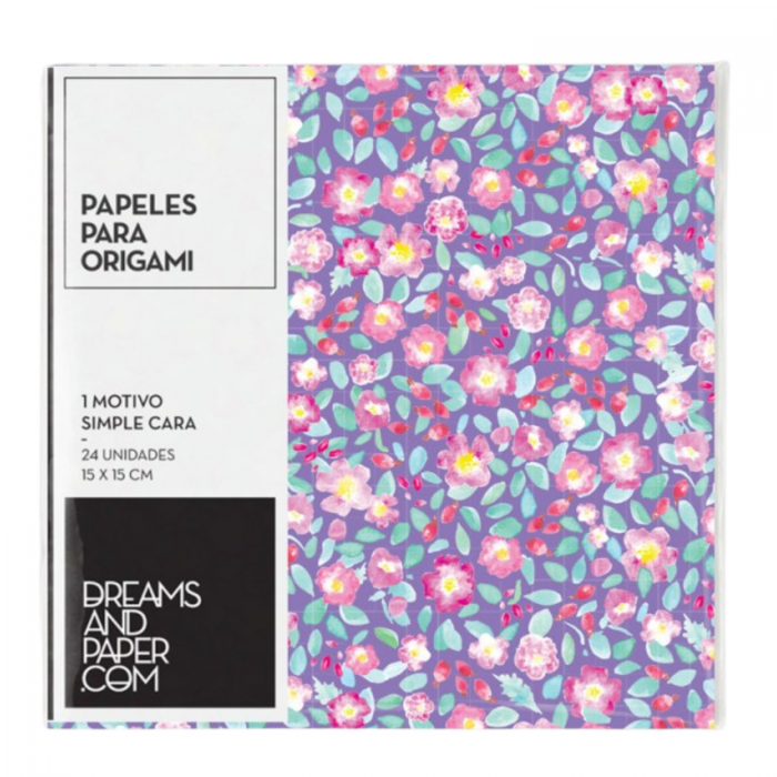 PAPEL ORIGAMI 15x15 90grs.MOSQUETA x24