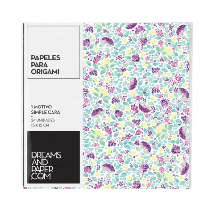 PAPEL ORIGAMI 15x15 90grs.SAUCO x24