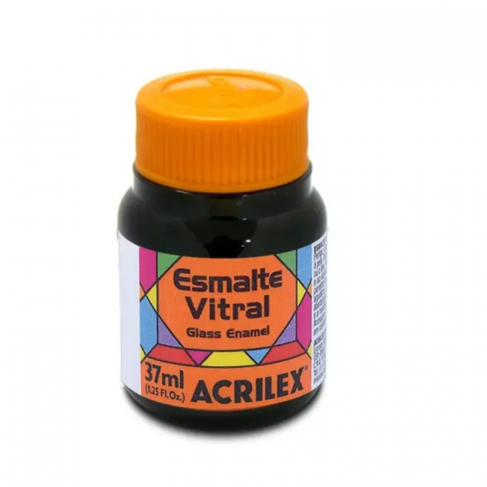 PINTURA VITRAL ACRILEX 520 NEGRO
