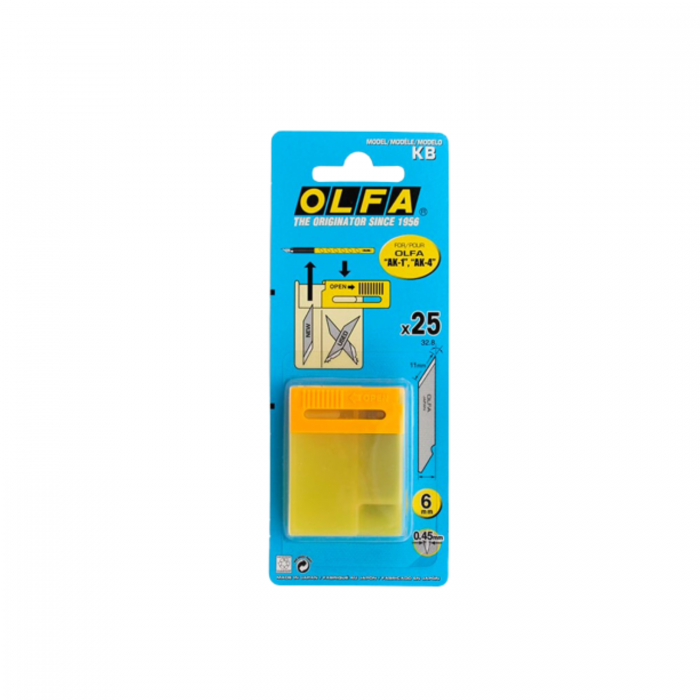 REPUESTO TRINCHETA OLFA KB x25 PARA BISTURI (AK/1)(AK