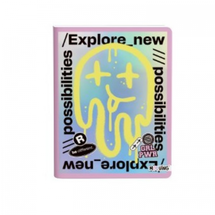 CUADERNO MOOVING A5 GRL POWER TAPA FLEXIBLE  COSIDO 48
