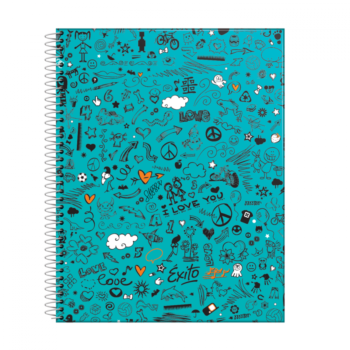 CUADERNO EXITO 7 - 21x27  x60 HOJAS FANTASIA