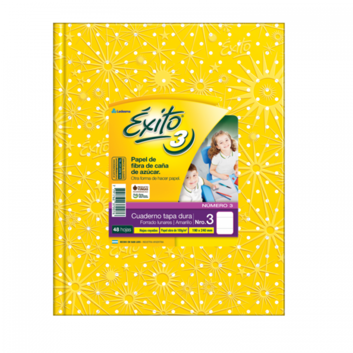 CUADERNO EXITO TAPA DURA  No.3  48hs.- AMA.LUNARES