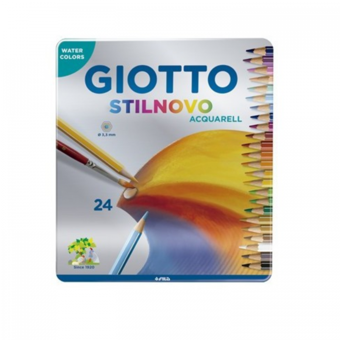 LAPICES COLOR GIOTTO STILNOVO x24 LATA ACUAREL