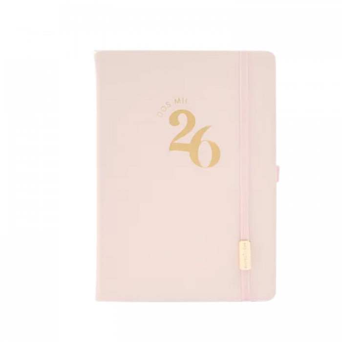 AGENDA FW 2 DIAS POR HOJA ENCUADERNADA 12x17 CLASSIC PINK