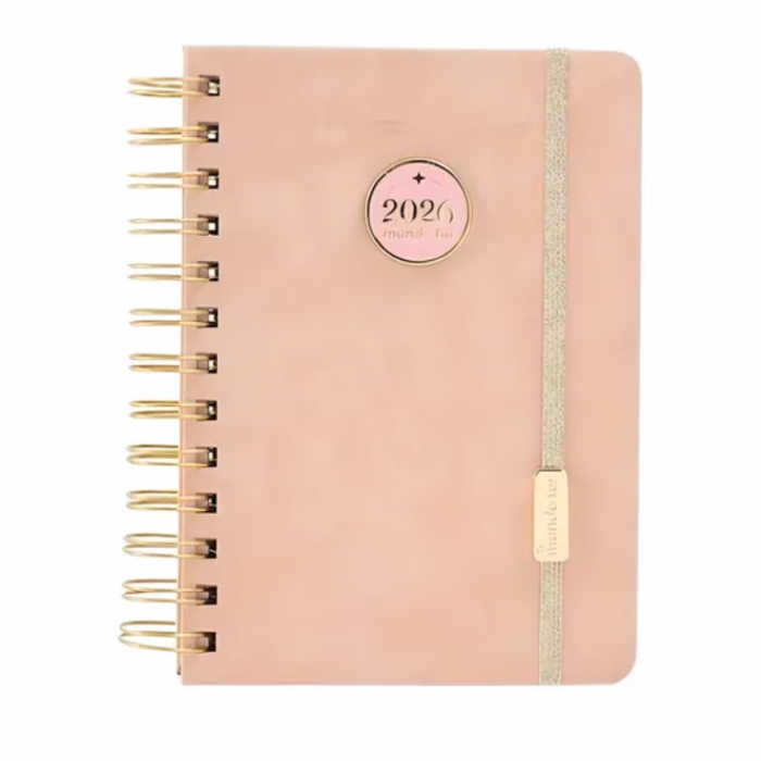 AGENDA FW 2 DIAS POR HOJA ESPIRAL 12x17 MINIMALISTA GOL
