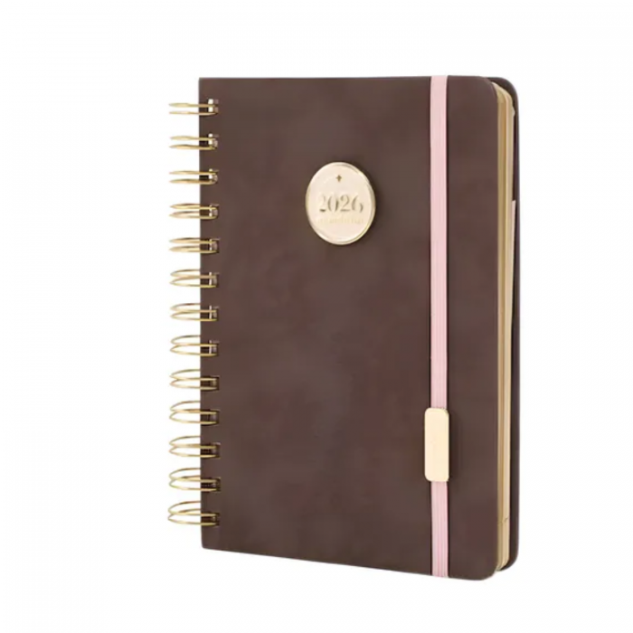 AGENDA FW 2 DIAS POR HOJA ESPIRAL 12x17 MINIMALISTA BRU