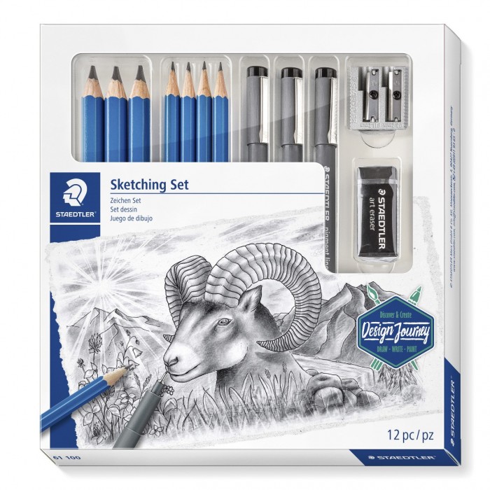 Lapiz staedtler set x12 sketching