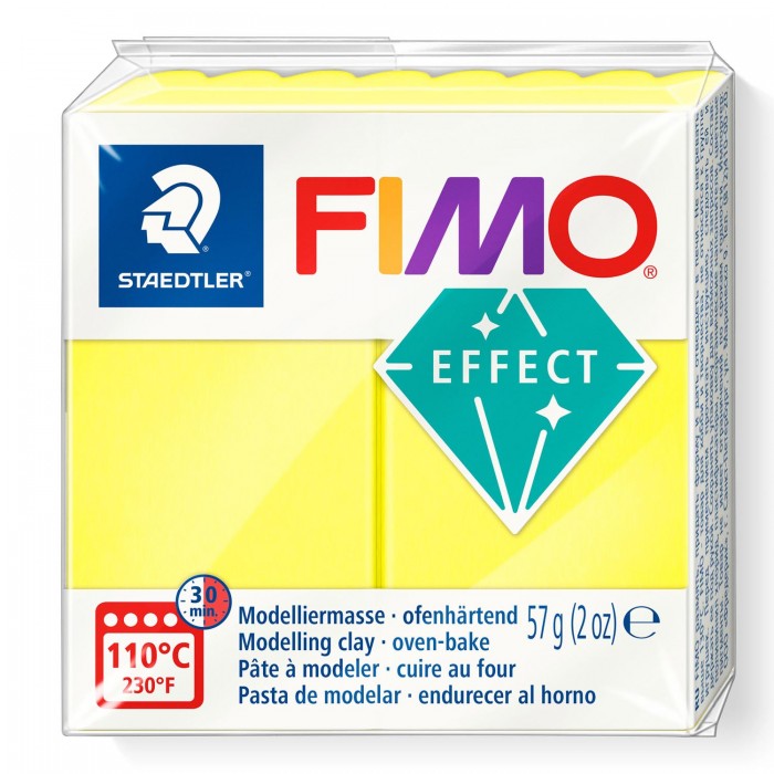 Arcilla fimo efect no.101 57g.neon yello