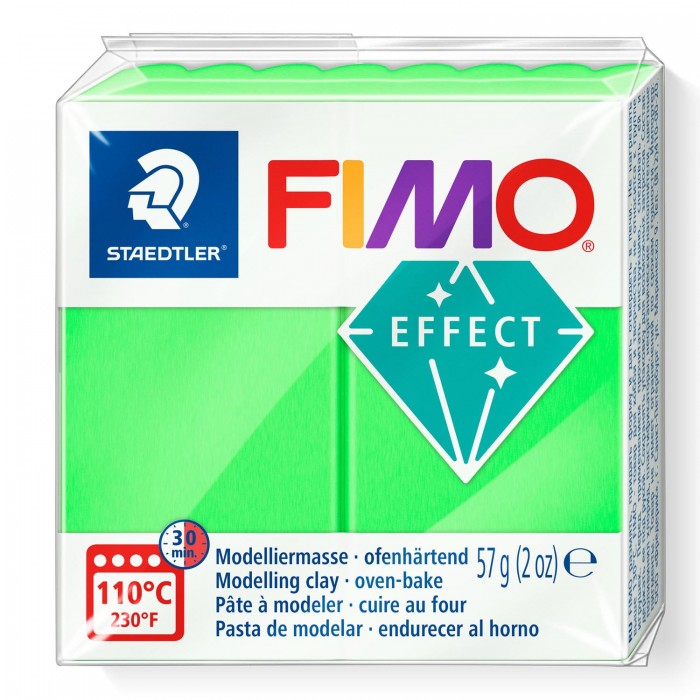 Arcilla fimo efect no.501 57g.neon green