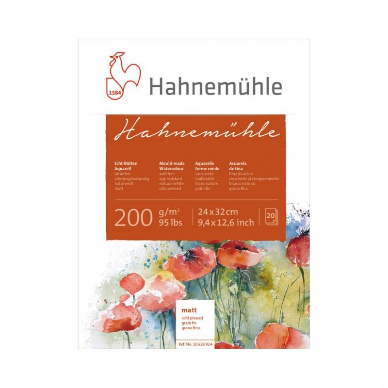 Bloc hm hahnemuhle gf 24x32 200g.20h. Bloc hm hahnemuhle gf 24x32 200g.20h.
