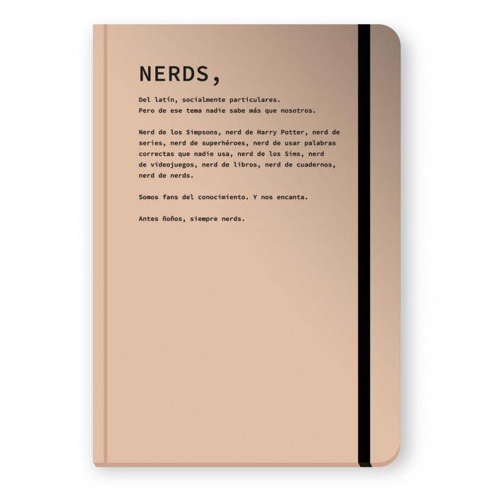 Libreta fera a5 bullet journal cosido nerds