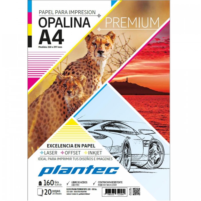 Opalina art nature a4 blanco 160g.x20