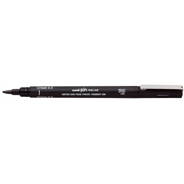 Estilografo uni pin negro 2.0 chisel