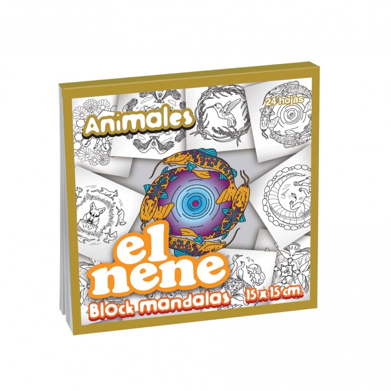 Block dibujo el nene mandalas animalesx24 Block dibujo el nene mandalas animalesx24